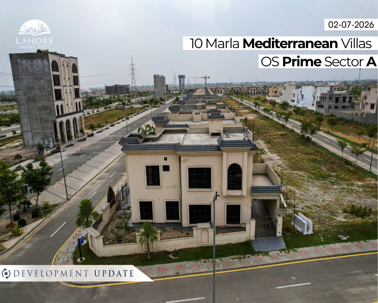 10 Marla Mediterranean villas OS Prime Sector A 